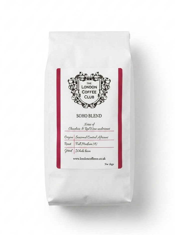 Soho Blend London Coffee Club | 1kg Whole Beans