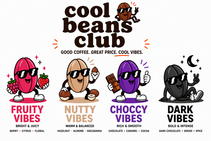 Cool Beans Club Dark Vibes | 1kg Whole Beans