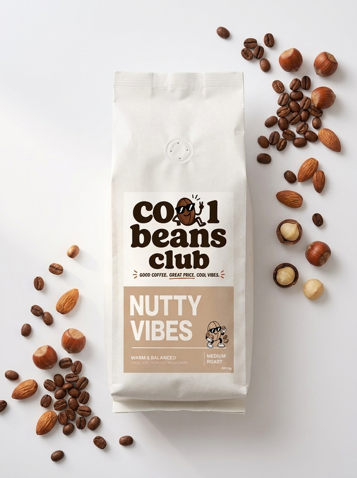 Cool Beans Club Nutty Vibes | 1kg Whole Beans
