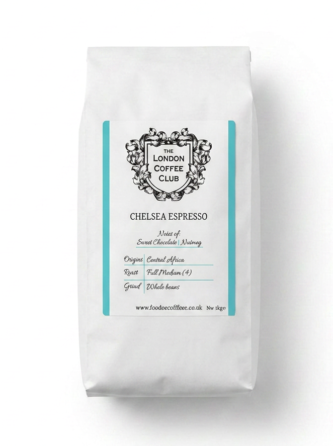 Chelsea Espresso London Coffee Club | 1kg Whole Beans